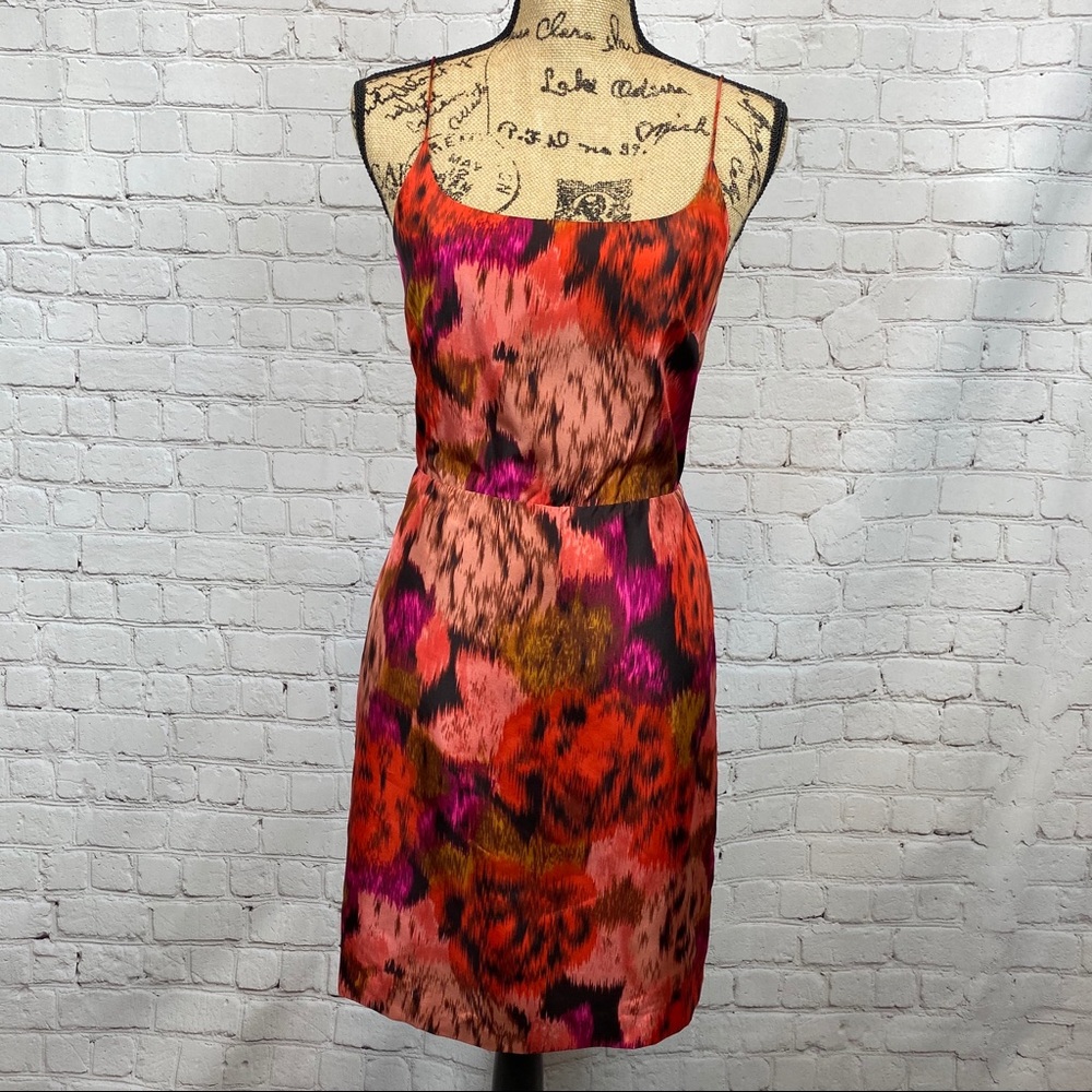 J. CREW Floral Silk Slip Dress 2